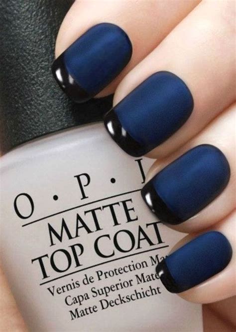 navy blue matte nail polish